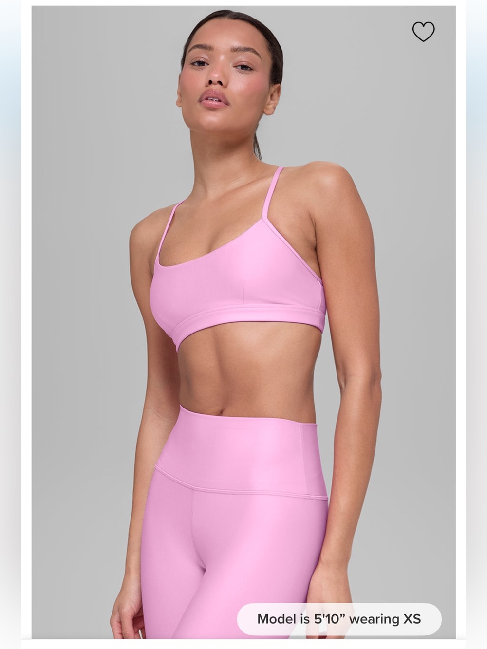 NWT Alo Airlift Intrigue Bra - Candy Heart Pink